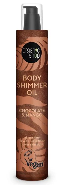 Organic Shop Body Oil Shimmer Chocolate e Manga 100 ml