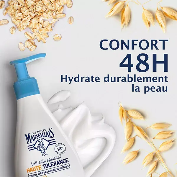 Le Petit Marseillais Lait Soin Apaisant Haute Tolérance Lait d'Avoine 250 ml