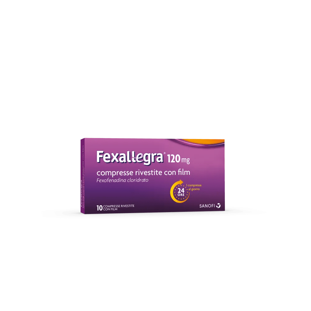 Fexallegra 120mg Fexofenadina Antistaminico Senza Sonnolenza 10 Compresse Rivestite