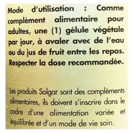 Solgar Taurine 500mg 50 gélules végétales