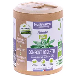 Nat & Form Écoresponsable Sauge Bio 200 gélules