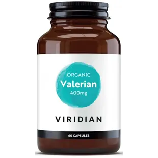 Viridian Organic Valerian Root 400mg 60 Vegetarian Capsules