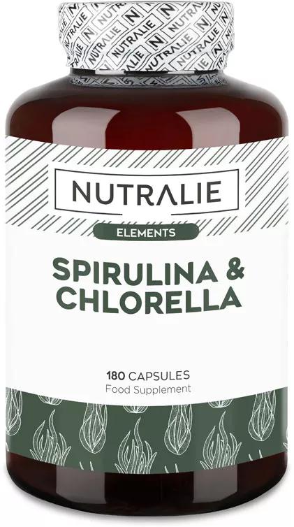 Nutralie Spirulina & Chlorella 180 Cápsulas