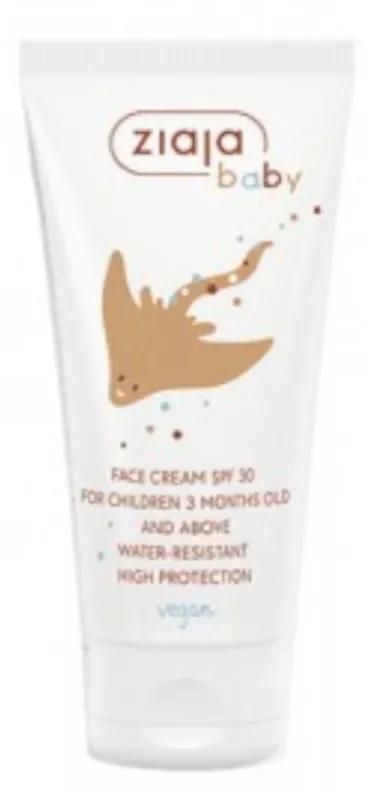 Ziaja Crème Visage Enfant SPF30 Résistante à l'Eau 50 ml