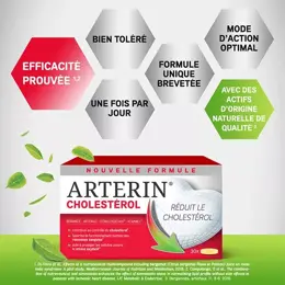 Arterin Cholestérol Avec Actifs d'Origine Naturelle 30 Comprimés