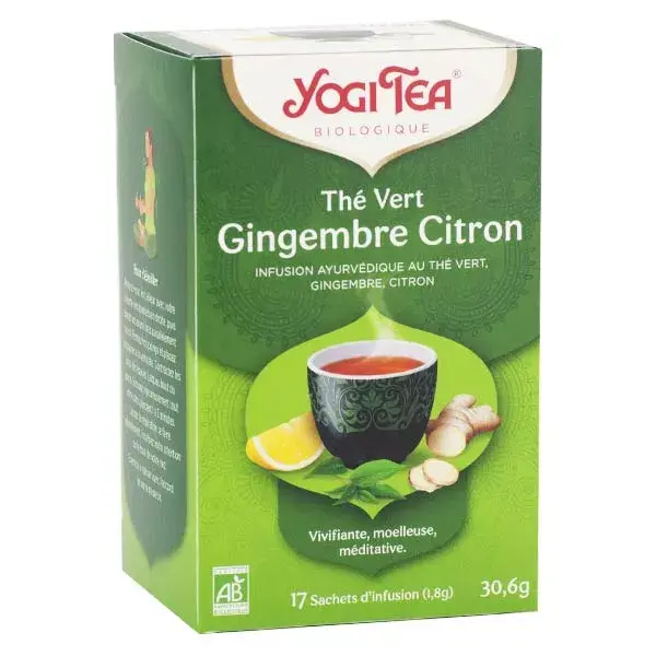 Yogi Tea Thé Vert Gingembre Citron 17 sachets