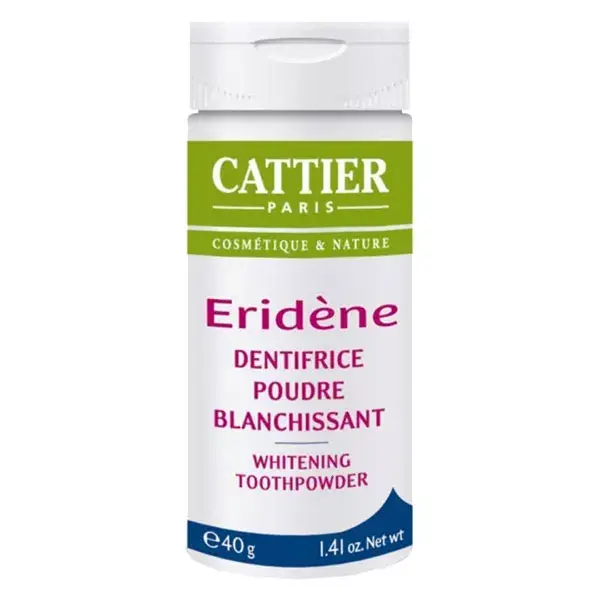 Cattier Eridène Dentifrice Poudre Blanchissante 40g