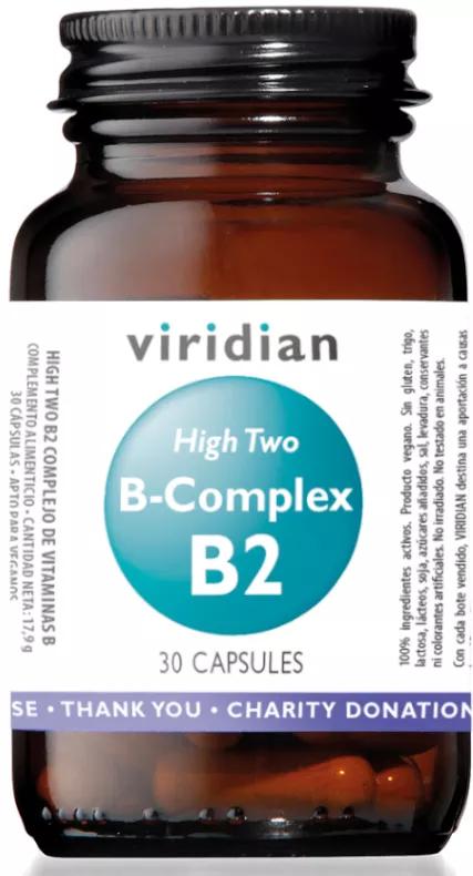 Viridian High Two B-Complex B2 30 Cápsulas