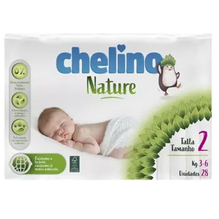 Chelino Nature Diapers Size 2 3-6Kg 28 Units