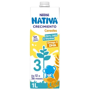 Native Growth Milk 3 Cereals 1 L