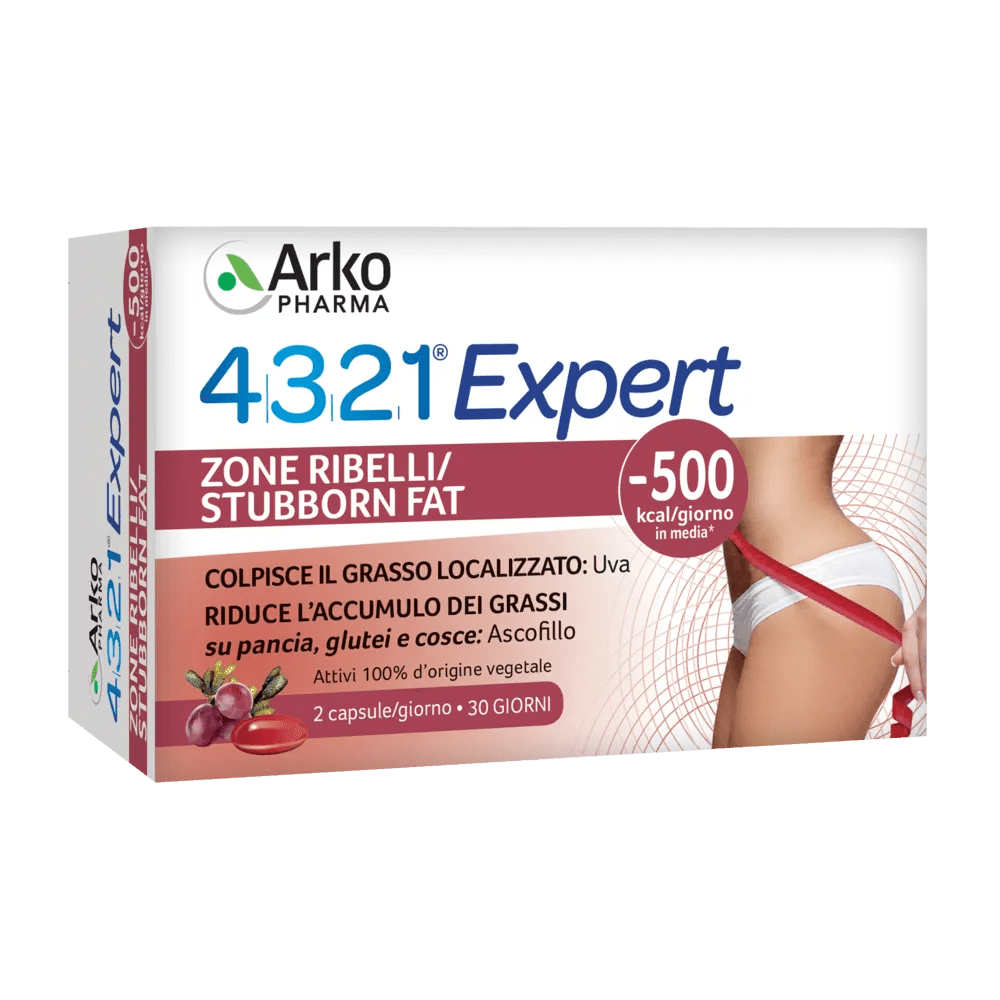 Arkopharma 4321 Expert Zone Ribelli Integratore Bruciagrassi 60 Capsule