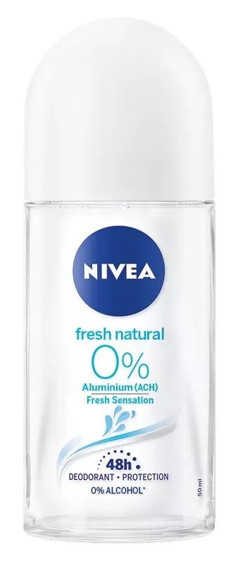 Nivea Desodorante Roll On Frescor Natural Sin Aluminio 50 ml