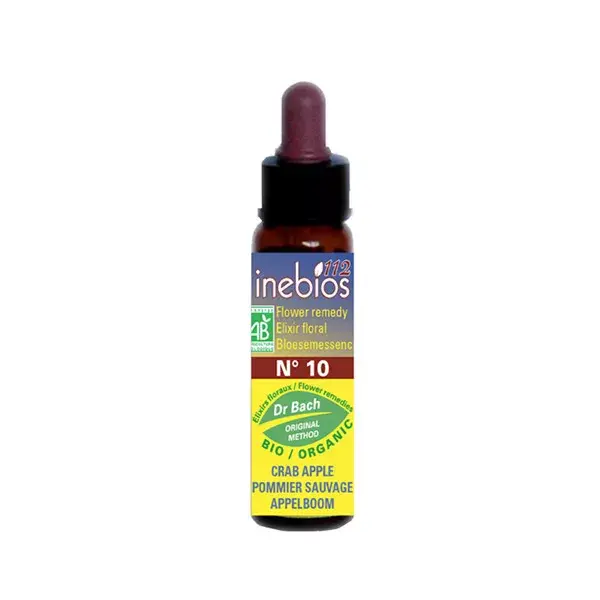 Inebios Fleur de Bach n°10 Crab Apple - Pommier Sauvage Bio 10ml