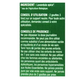 NatureSun Aroms Huile Essentielle Bio Lavande Aspic 30ml