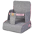 Chaise haute portative Saro gris/rose