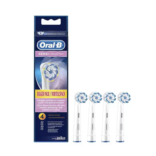 Oral B Toothbrush Heads Sensi Ultra Thin (EB60) Lot de 4