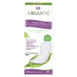 Organyc Fuites Urinaires Protège-Slip Ultra Fin Coton Bio 24 unités