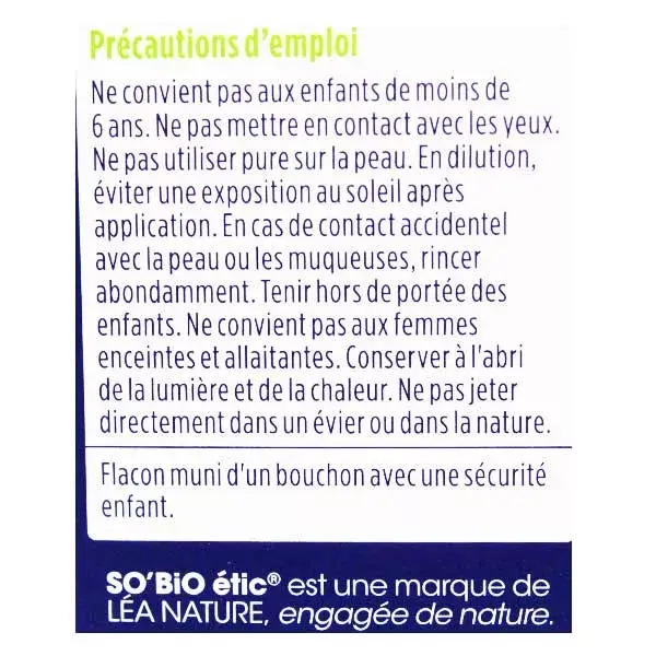So'Bio Étic Aroma Huile Essentielle Lavande Fine de Provence Bio 10ml
