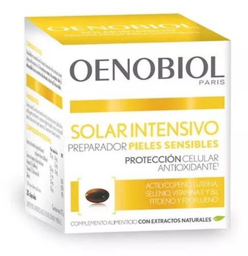 Oenobiol SolAr Intensif NutriProteção Peles Claras 30 Cápsulas