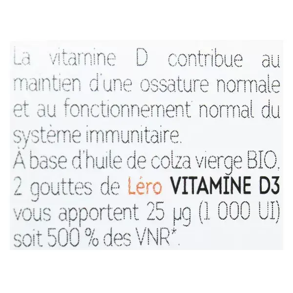 Léro Vitamine D3 20ml
