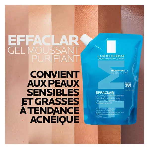 La Roche Posay Effaclar Gel Moussant Ecorecharge 400ml