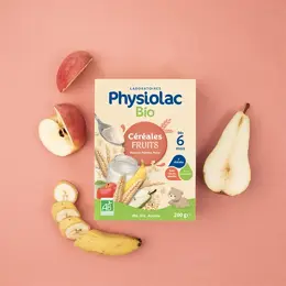 Physiolac Bio Céréales Fruits +6m 200g