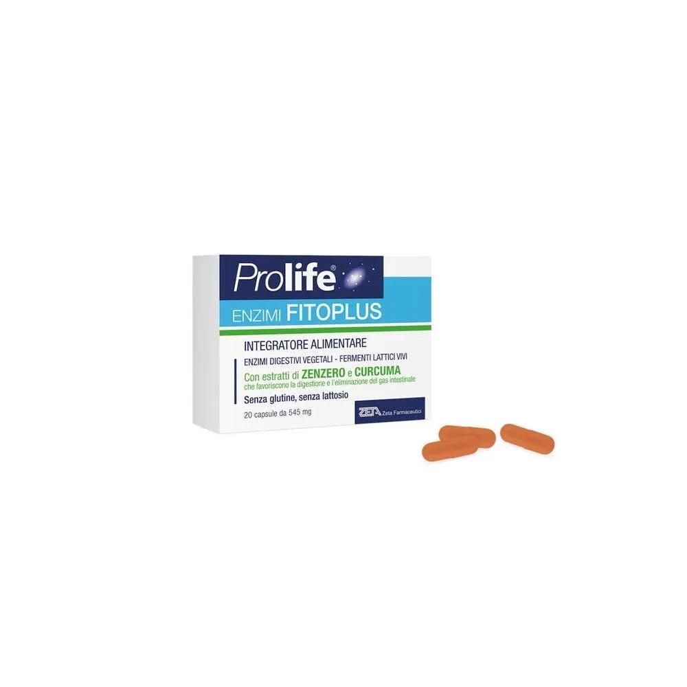 Prolife Enzimi FitoPlus Integratore di Enzimi Digestivi 20 Capsule