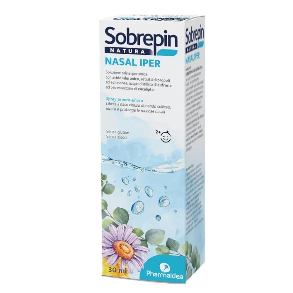 Sobrepin Natura Nasal Iper Soluzione Salina Ipertonica con Estratti Naturali 30 ml