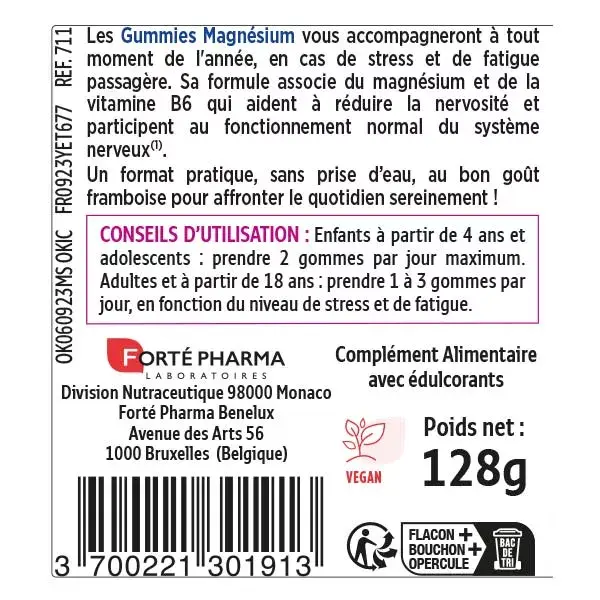 Forté Pharma Magnesium Gummies Magnesium & Vitamin B6 Stress 45 gummies