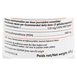 Biocyte MSM 1800mg 90 gélules