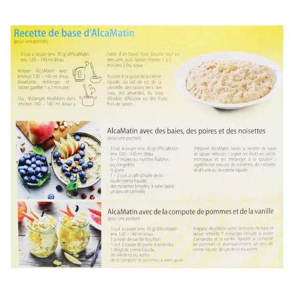 Jentschura AlcaMatin Bouillie de Millet et Sarrasin aux Fruits et aux Graines 500g