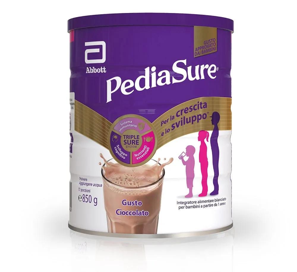 Pediasure Crescita E Sviluppo Integratore Alimentare per Bambini Cioccolato 850g