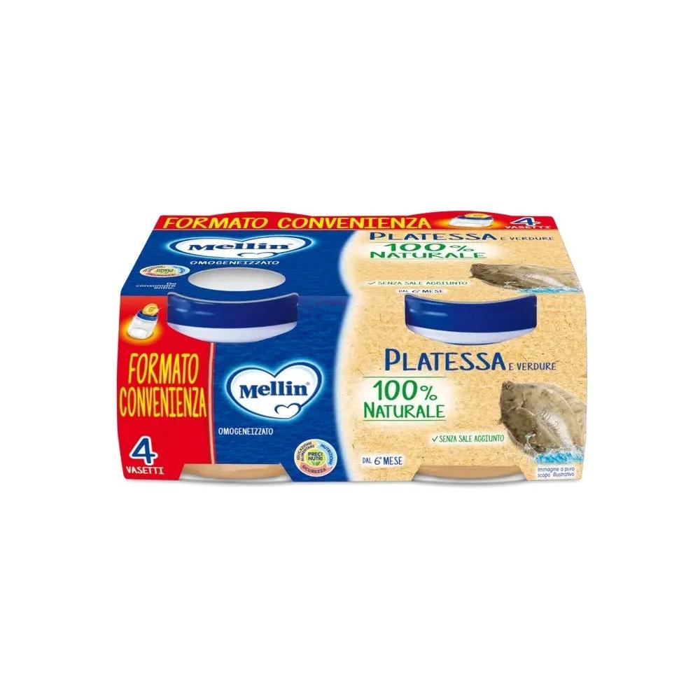 Mellin Omogeneizzato Platessa dal 6° Mese 4X80Gr