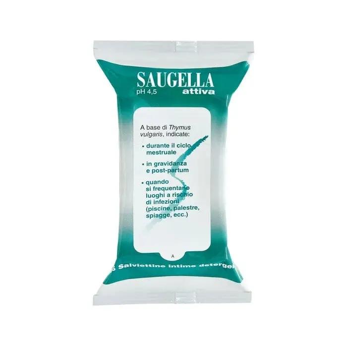 Saugella Attiva Salviettine Detergenti 15 Salviettine