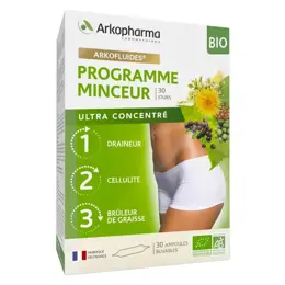 Arkopharma Arkofluides Programme Minceur Bio 30 ampoules