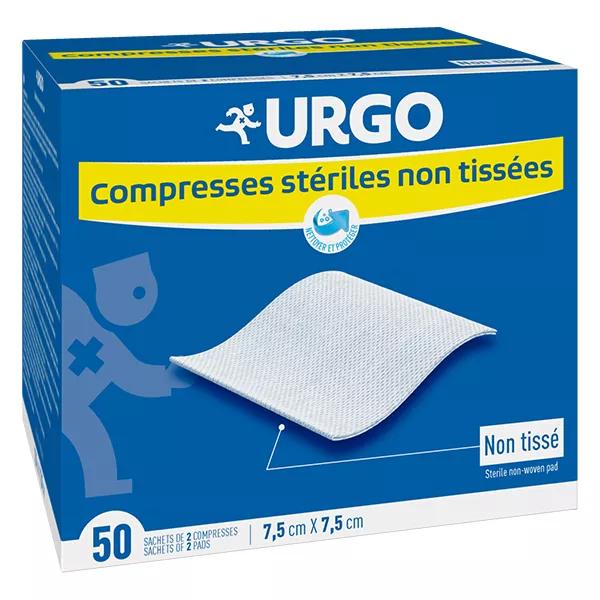 Urgo Soins Infirmiers Compresa estéril no tejida 7,5 x 7,5cm 50 bolsitas
