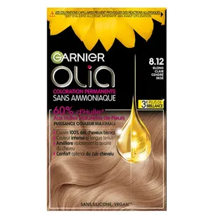 Garnier Olia Colorazione Permanente Biondo Chiaro Cenere 8.12