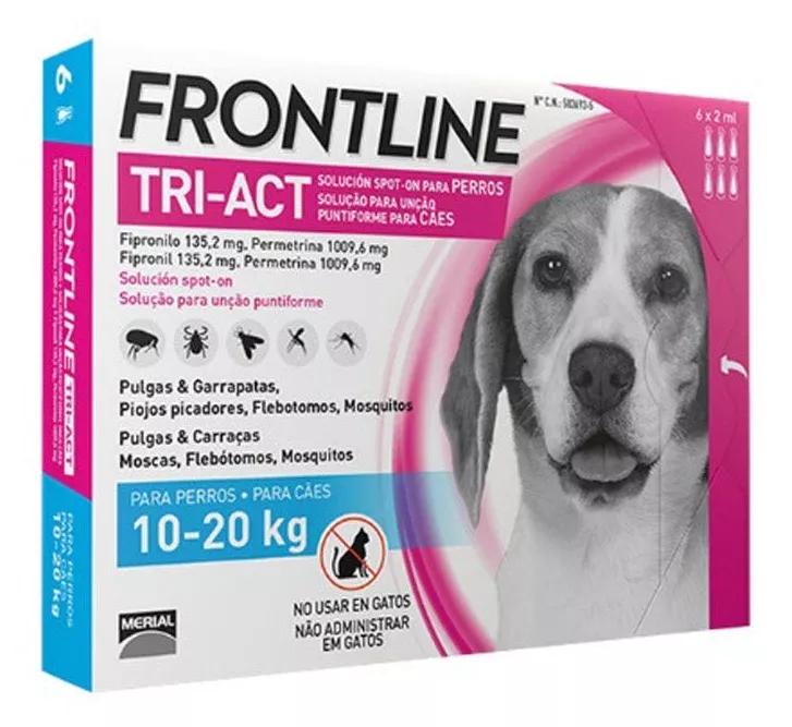 Frontline Tri Act Cães 10-20 kg 6 Pipetas