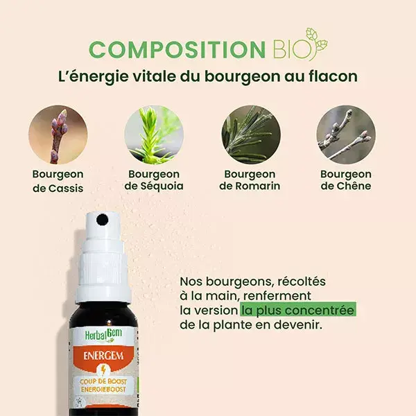 Herbalgem Energem Coup De Boost Spray Bio 15 Ml