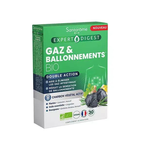 Santarome - Gaz & Ballonnements Bio - 30 gélules