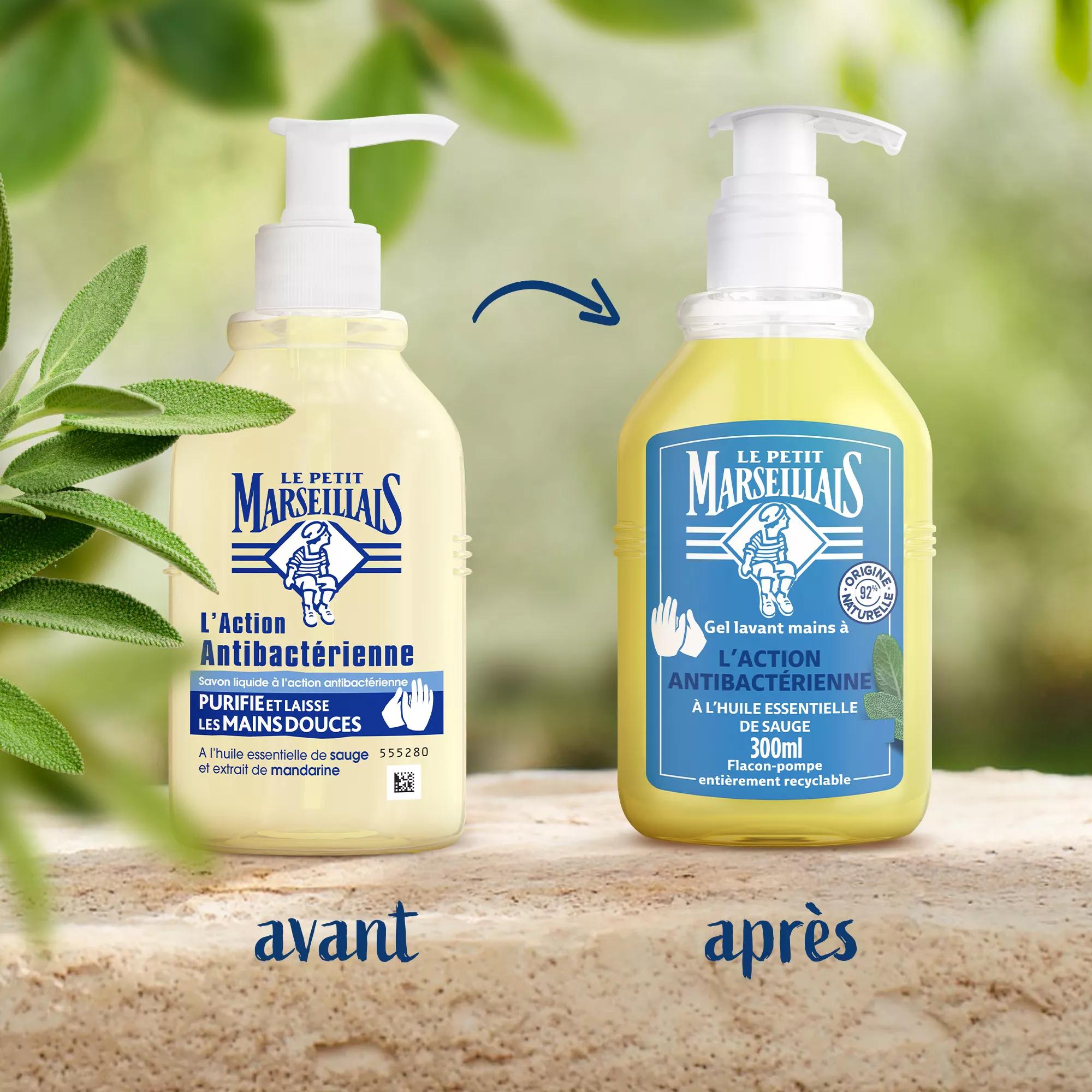 Le Petit Marseillais Flüssigseife Antibakteriell – 250 Ml, Mit ätherischen Ölen, Dermatologisch Getestet
