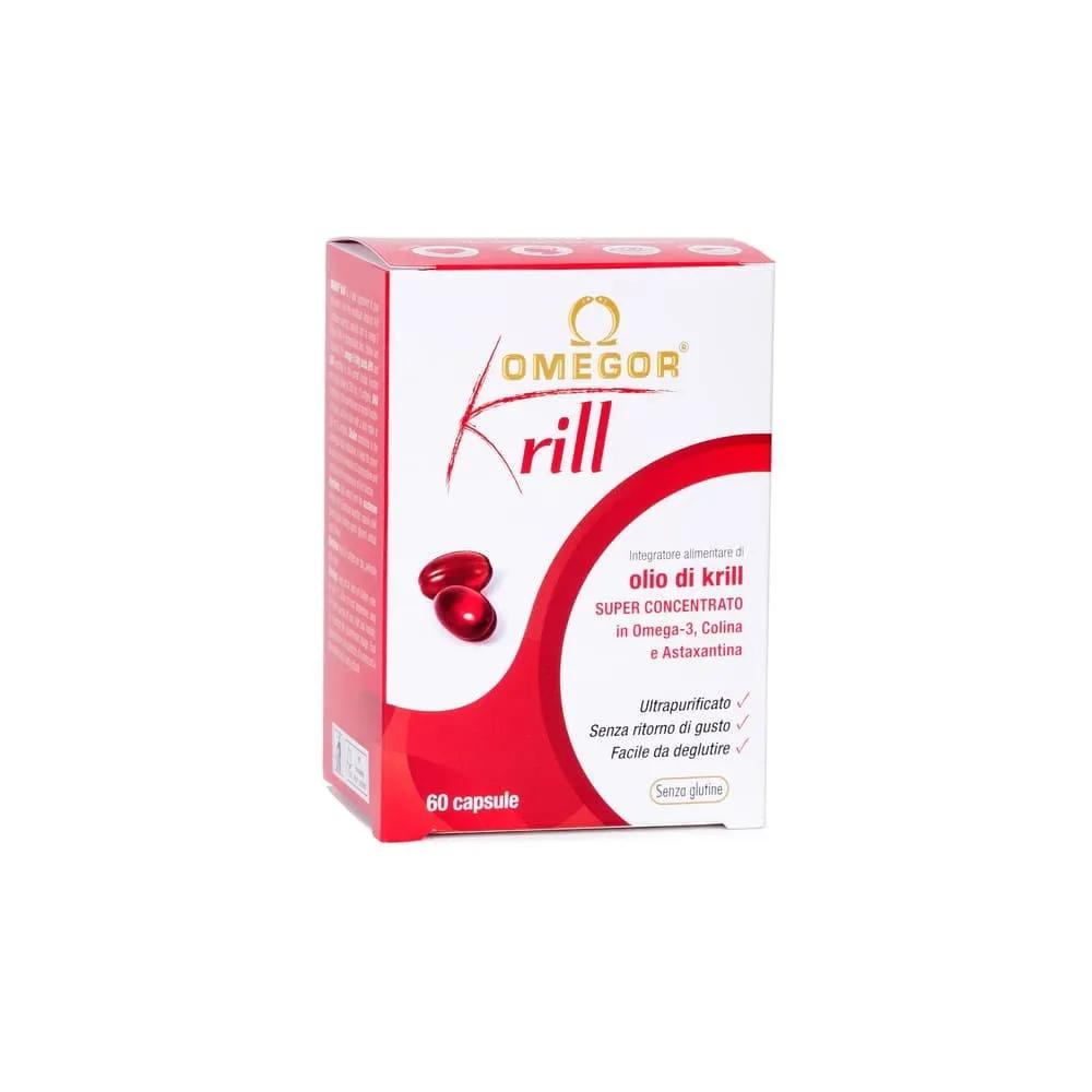 Omegor Krill Integratore Omega3 EPA e DHA Funzioni Cognitive 60 Capsule Molli