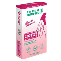 Energie Fruit Cire Froide Vegan Corps 20 bandes