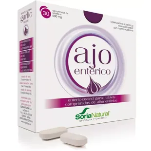 Soria Natural Enteric Garlic 30 Tablets