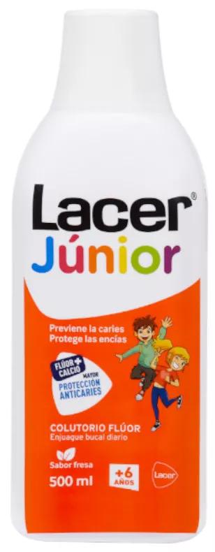Lacer Colutorio Flúor + Xilitol Sabor Fresa 500 ml