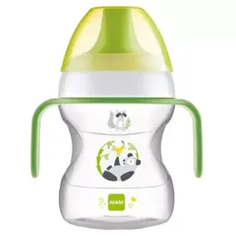 MAM Repas Tasse d'Apprentissage Learn to Drink Cup +6m Panda Vert 190ml