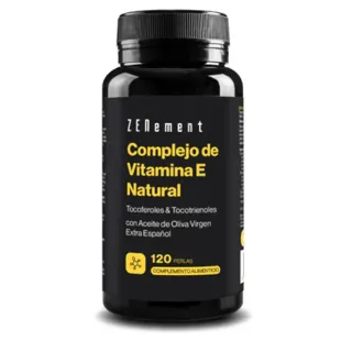 ZENement Natural Vitamin E Complex with Extra Virgin Olive Oil 120 Softgels