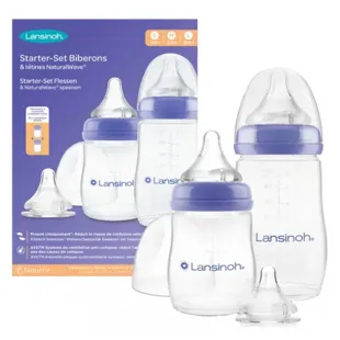 Biberon e tettarelle NaturalWave® Starter-Set Lansinoh