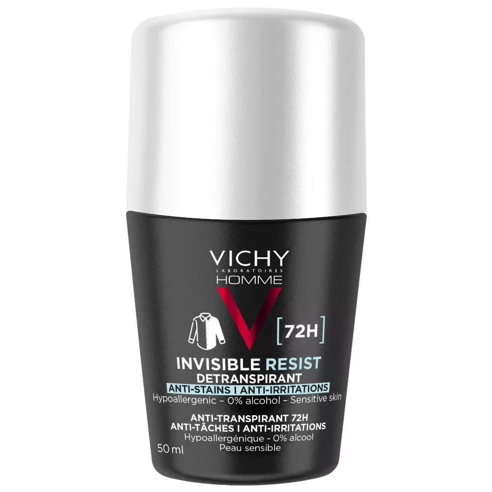 Vichy Homme Dermo-Détranspirant Invisible Protect 72H Anti-Taches Anti-Irritations 50ml