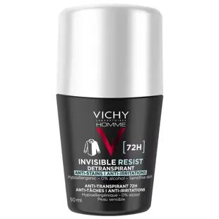 Vichy Homme Dermo-Détranspirant Invisible Protect 72H Anti-Macchie Anti-Irritazioni 50ml